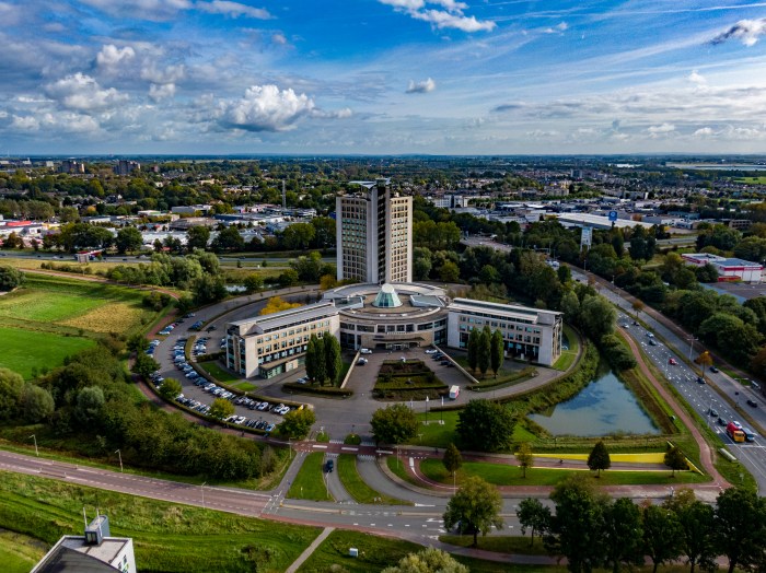 Ohra Arnhem, Kantorenpark Gelderse Poort Arnhem, A325,Helix Arnhem, Helix Aerial Vision, Helix advies, drone Arnhem